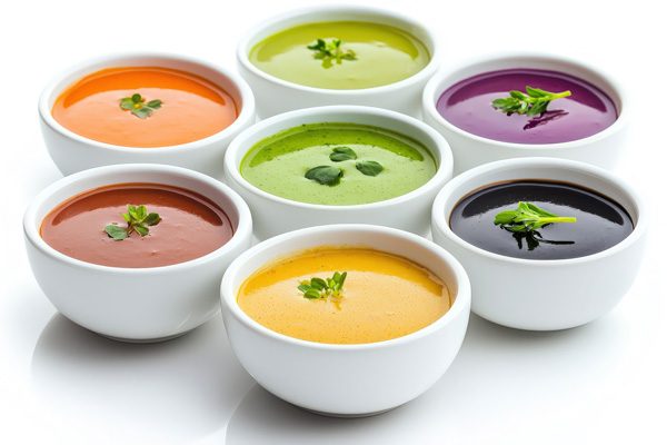 verschiedene Suppen als Schonkost